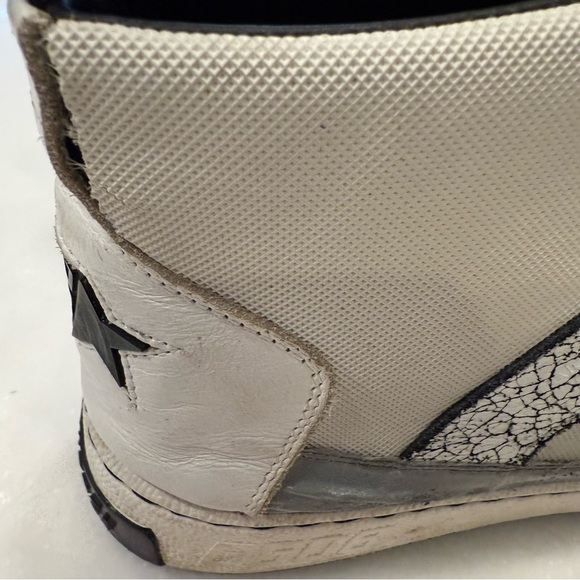 Golden Goose NOAH Women’s Mid-star White W/ Black Sneaker Sz US 10 EU 40 - Picture 5 of 14